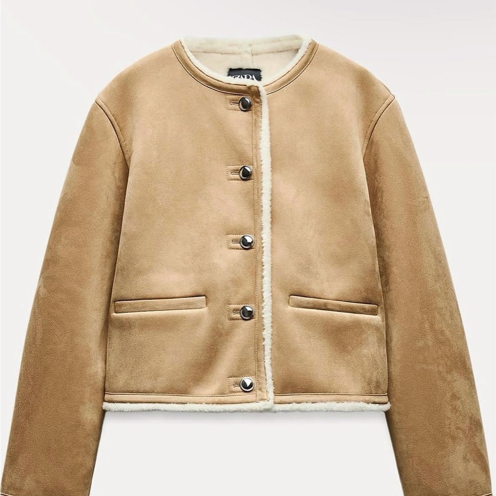 Zara Faux-Shearling Coat